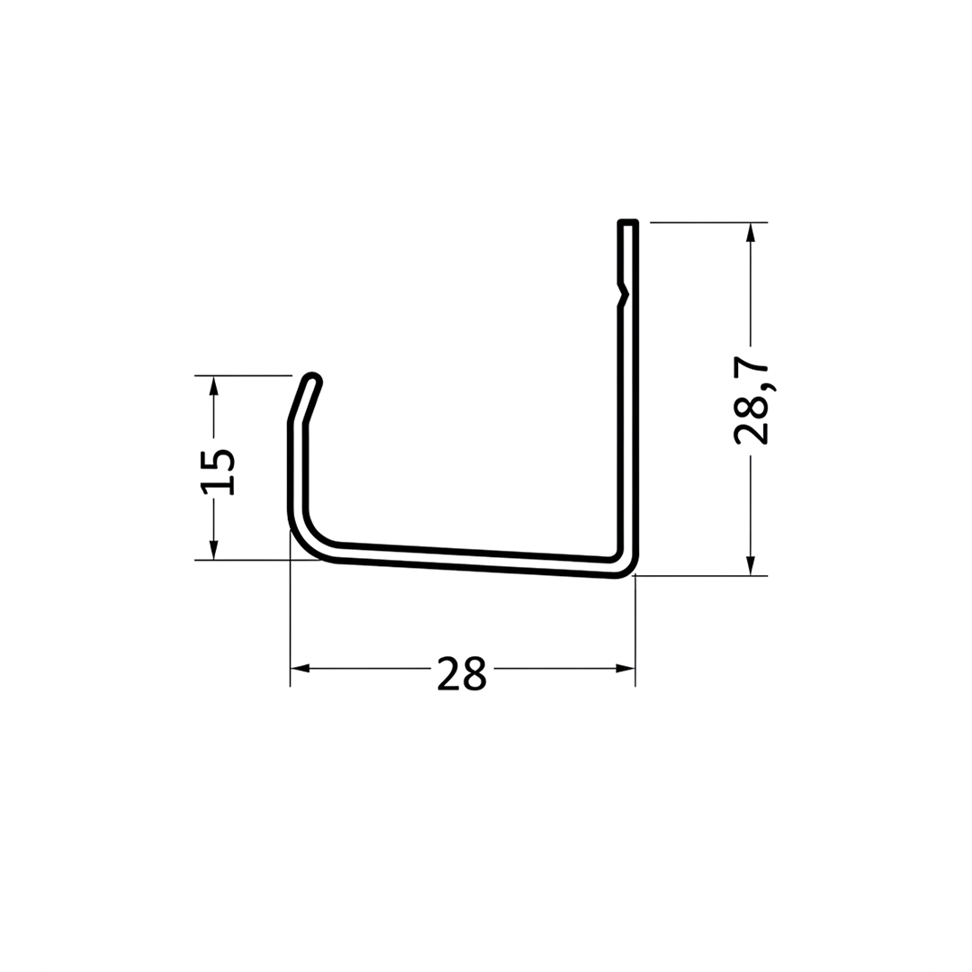 Muchtek Perfil J para Wall Panel INTERIOR