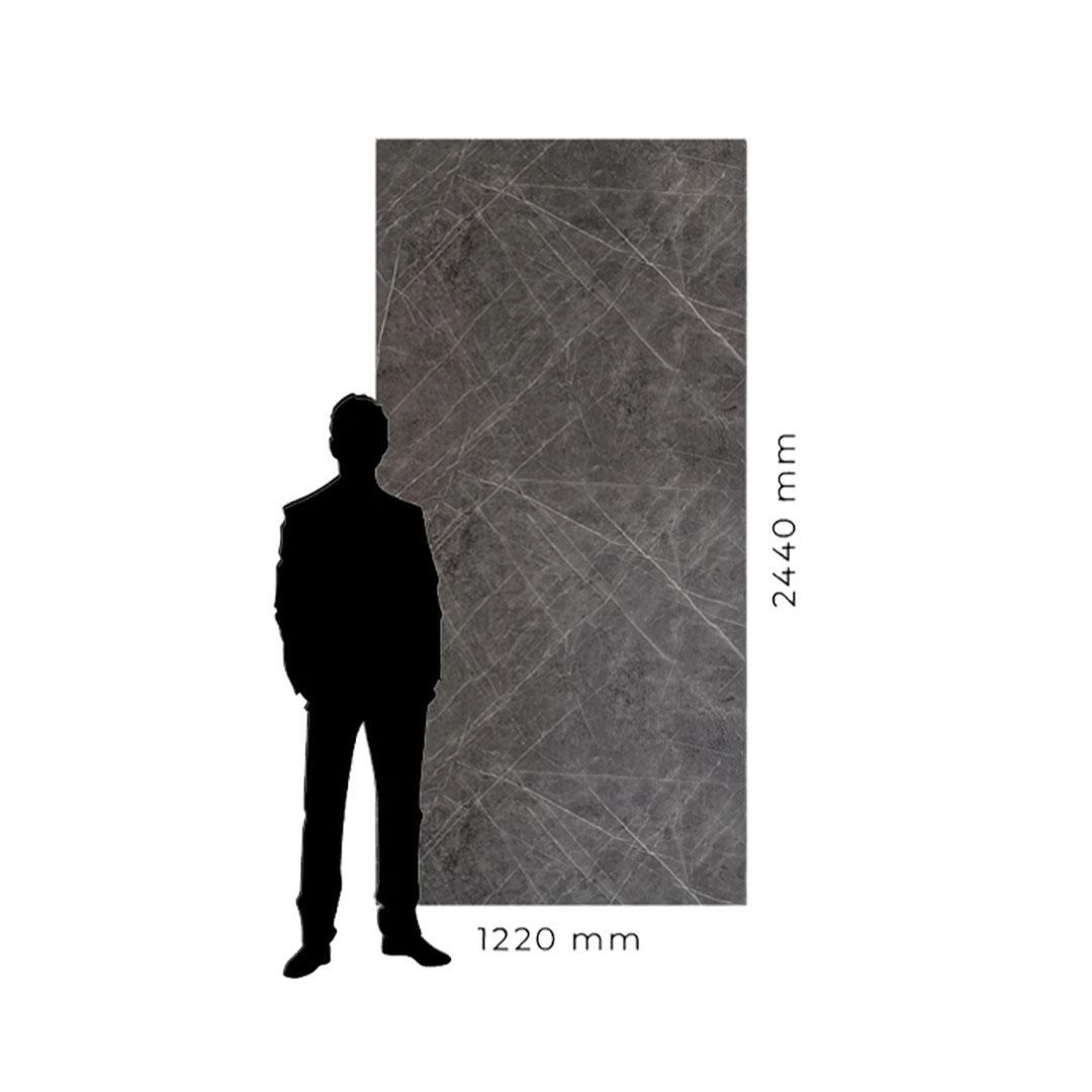 Placa PVC Simil marmol ANTRACITA