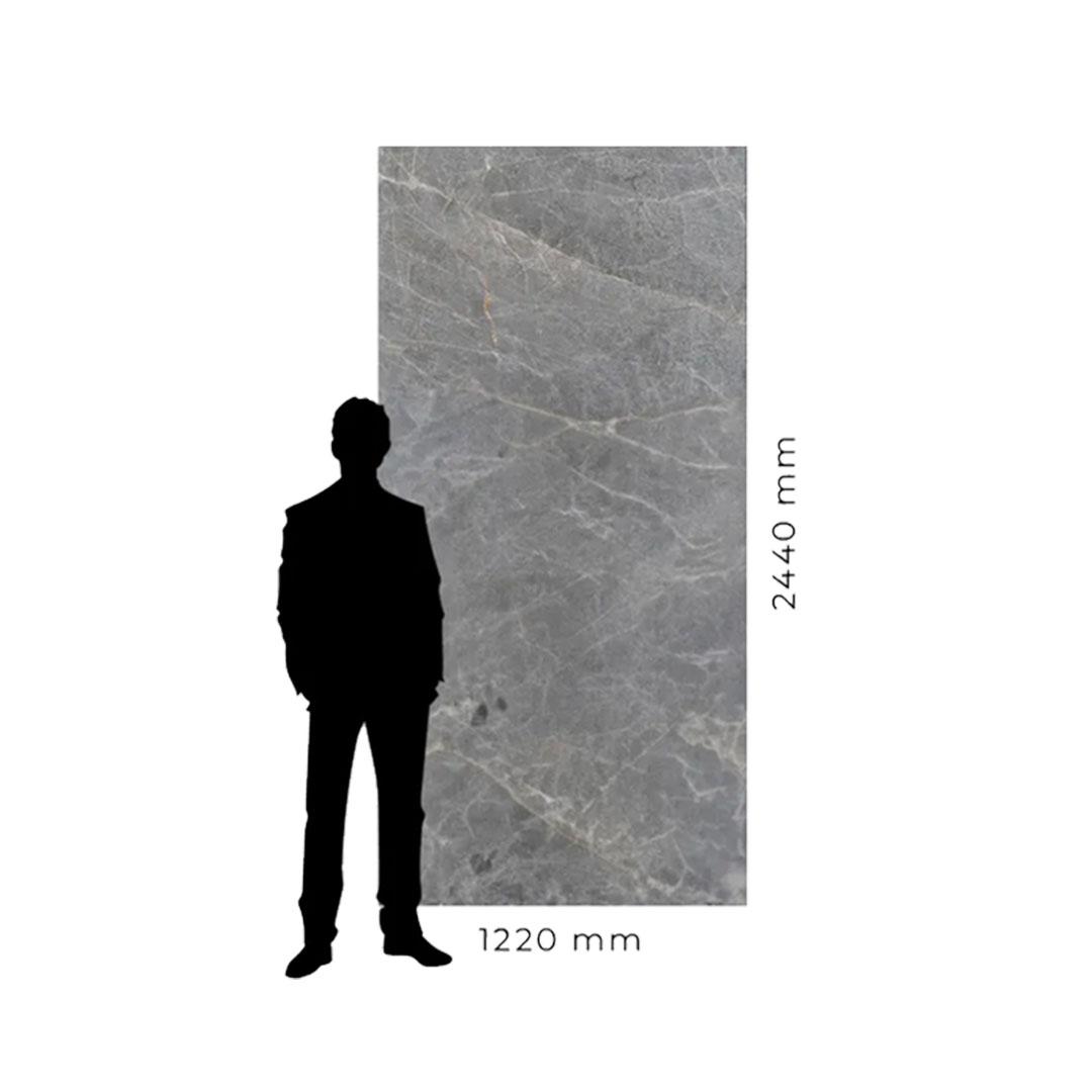Placa PVC Simil piedra texturada GRIS